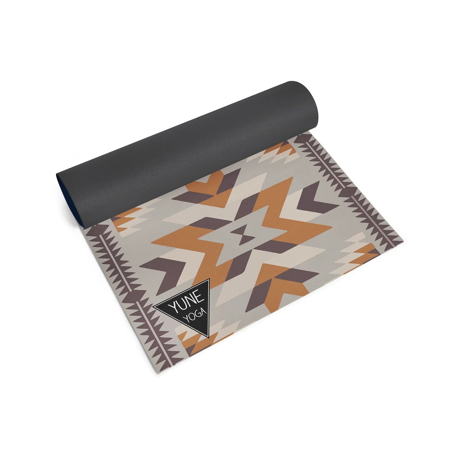 Teton Canyon Yoga Mat – 6 mm Extra Thick, Double-Sided Non-Slip, Eco-Friendly PER with Multi-Color Canyon Stripe Design | Yune Yoga